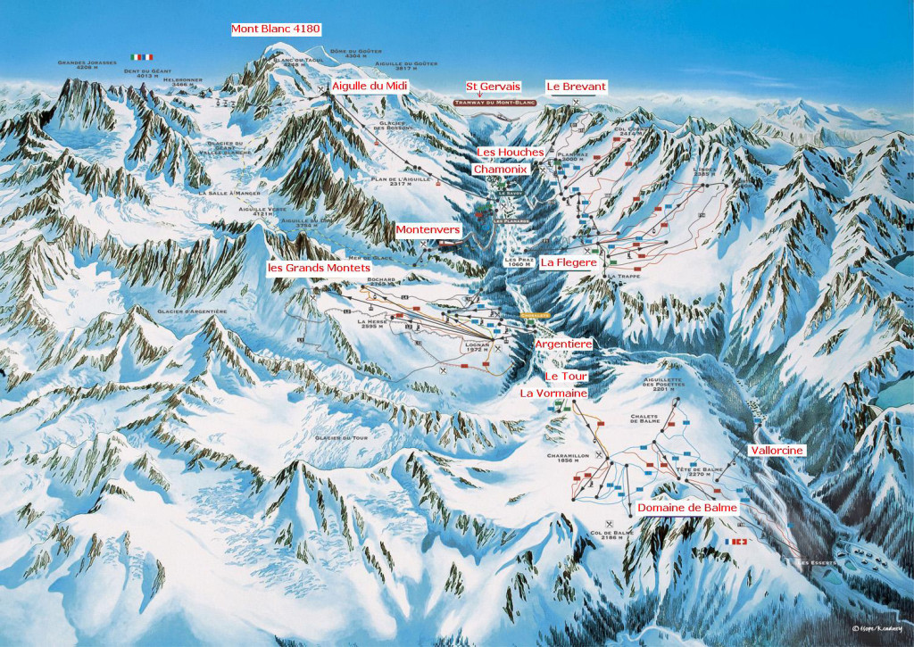 Chamonix Piste Map