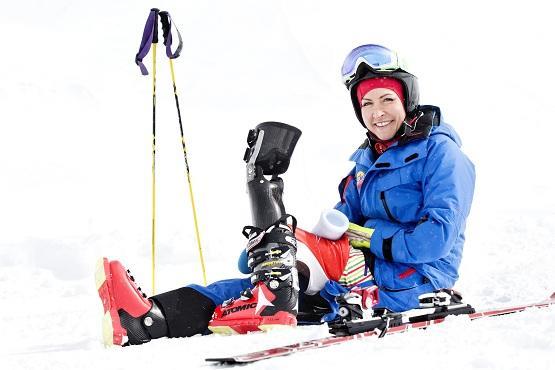 Heather Mills Trains for Sochi