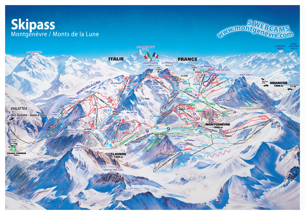 Montgenevre Piste Map