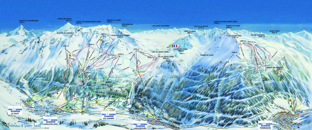 Val Cenis Piste Map