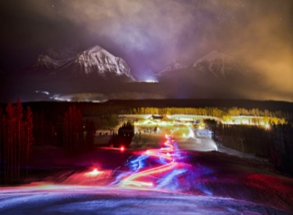 Lake louise torchlight party