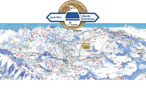 Piste map lech zurs barth