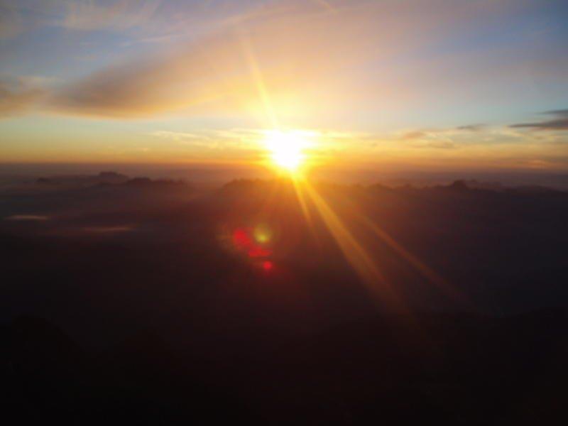 Sunrise from the top