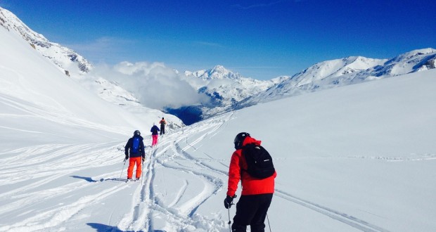 They’re still skiing in Tignes