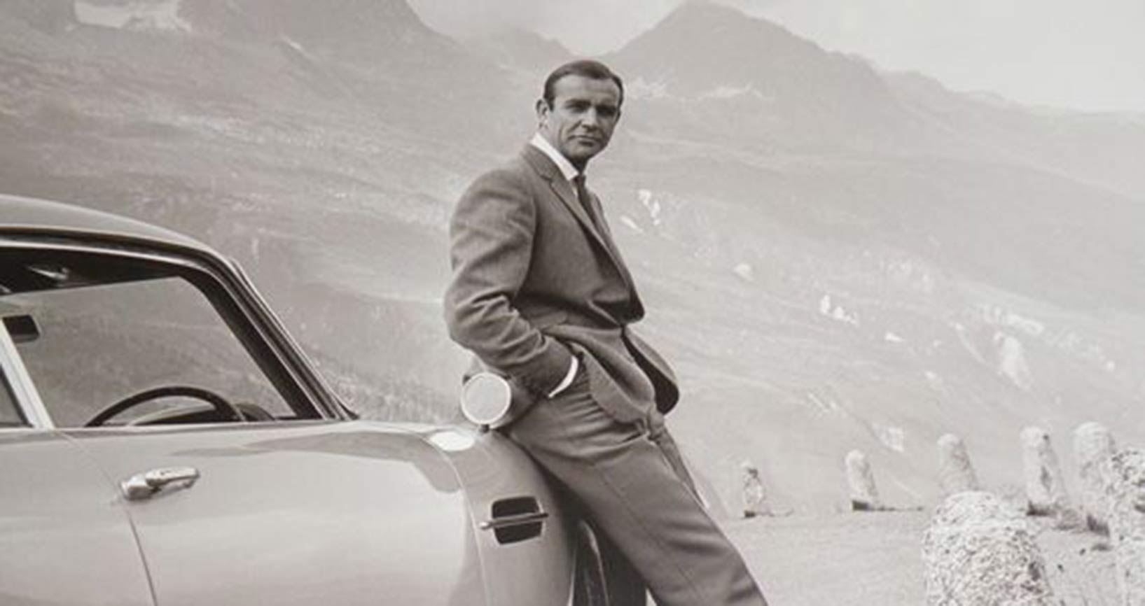 Bond on Stelvio for Goldfinger